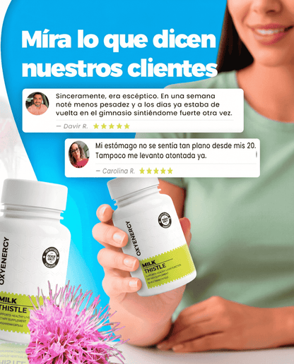 OXYENERGY Cardo Mariano – Detox Hepático & Limpieza de Colon