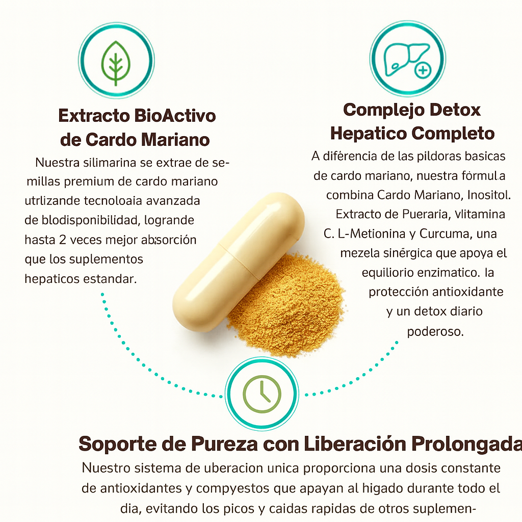 OXYENERGY Cardo Mariano – Detox Hepático & Limpieza de Colon