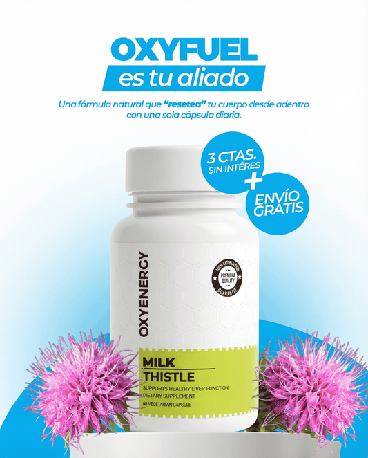 OXYENERGY Cardo Mariano – Detox Hepático & Limpieza de Colon